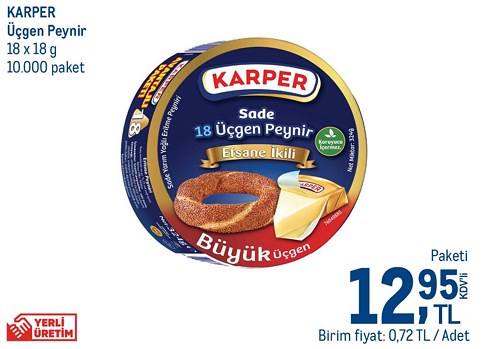 Karper Üçgen Peynir 18 x 18 g image