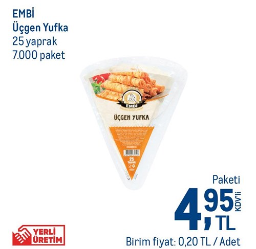 Embi Üçgen Yufka 25 Yaprak image