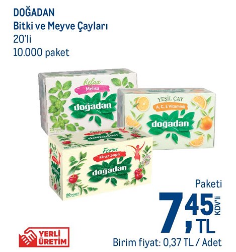 Doğadan Bitki ve Meyve Çayları 20'li image