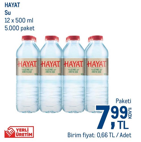 Hayat Su 12 x 500 ml image