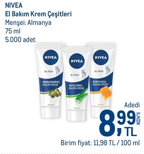 Nivea El Bakım Krem Çeşitleri 75 ml image