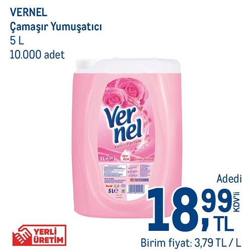 Vernel Çamaşır Yumuşatıcı 5 l image