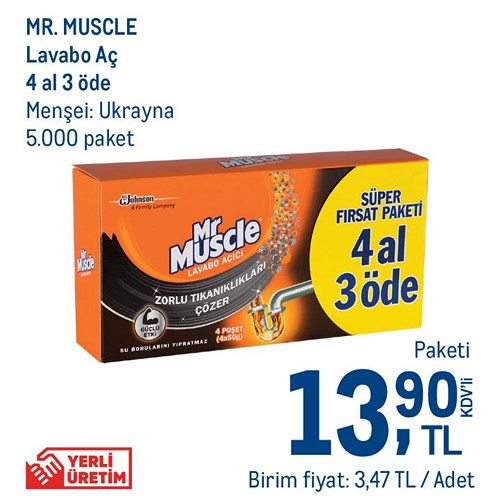 Mr.Muscle Lavabo Aç 4 Al 3 Öde image