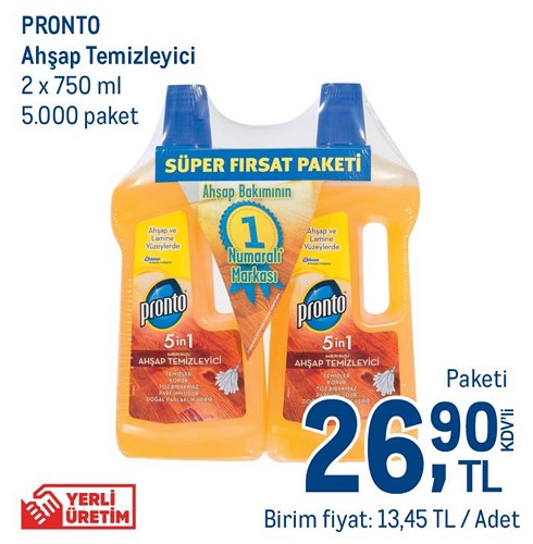 Pronto Ahşap Temizleyici 2x750 ml image