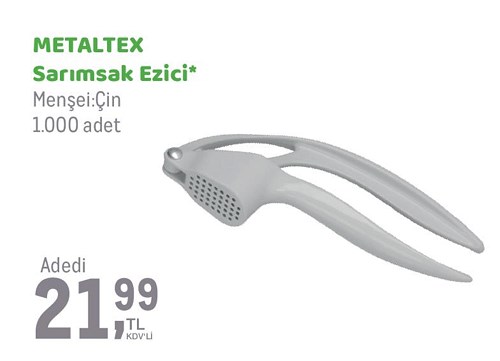 Metaltex Sarımsak Ezici image