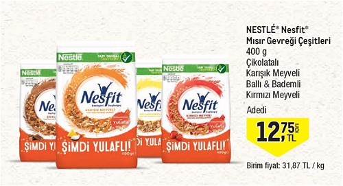 Nestle Nesfit Mısır Gevreği Çeşitleri 400 g image