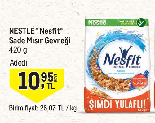 Nestle Nesfit Sade Mısır Gevreği 420 g image
