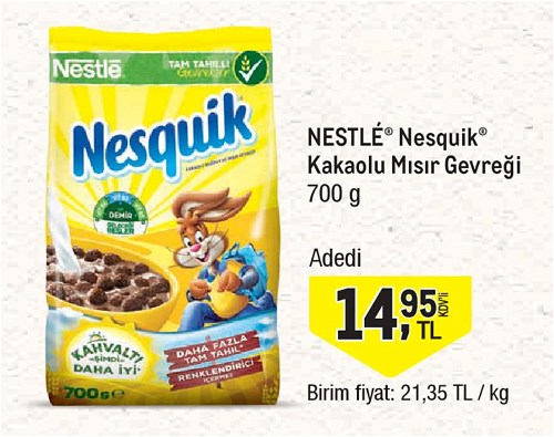 Nestle Nesquik Kakaolu Mısır Gevreği 700 g image
