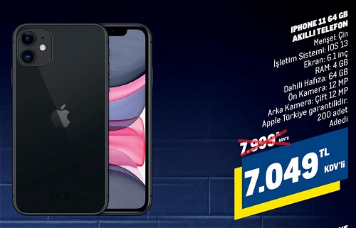 Metro Iphone 11 64 Gb Akıllı Telefon