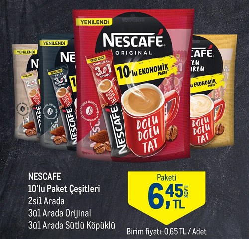 Nescafe 10'lu Paket Çeşitleri image