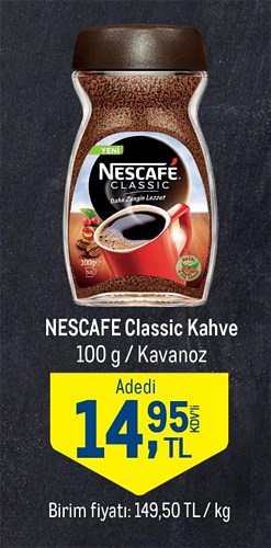 Nescafe Classic Kahve 100 g Kavanoz image
