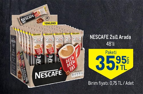 Nescafe 2si1 Arada 48'li image