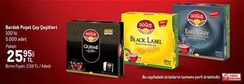 Doğuş Bardak Poşet Çay Çeşitleri 100'lü image