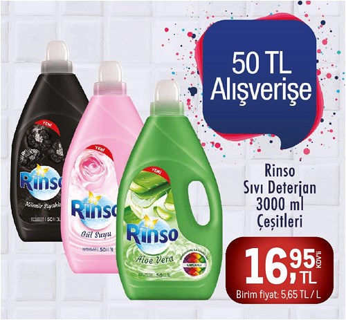 Rinso Sıvı Deterjan 3000 ml Çeşitleri image