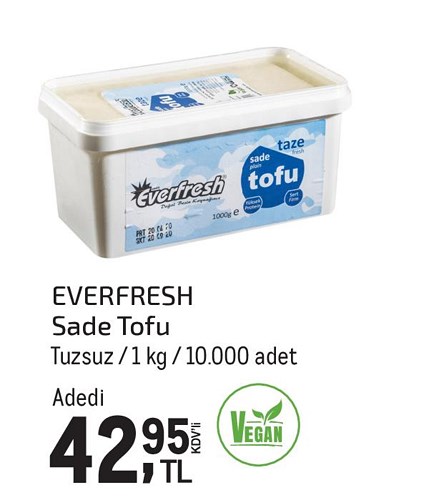 Everfresh Sade Tofu Tuzsuz 1 kg image