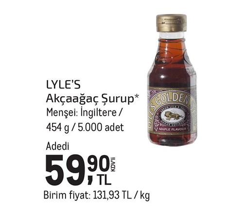 Lyle's Akçaağaç Şurup 454 g image