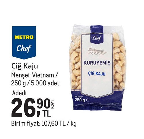 Metro Chef Çiğ Kaju 250 g image