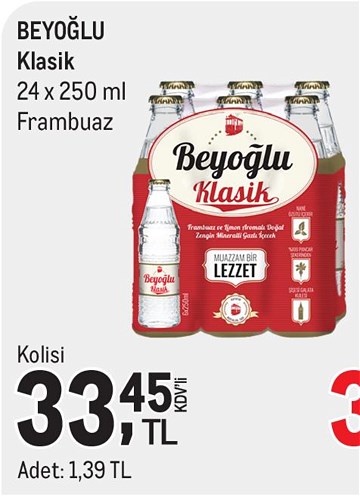 Beyoğlu Klasik 24x250 ml Frambuaz image