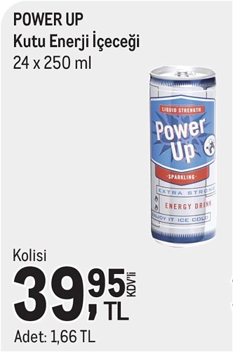 Power Up Kutu Enerji İçeceği 24x250 ml image