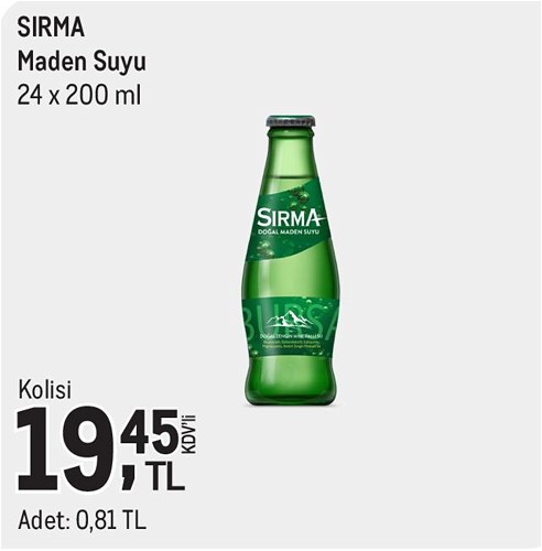 Sırma Maden Suyu 24x200 ml image