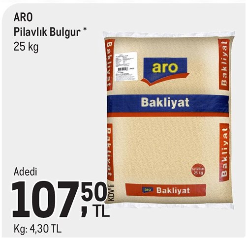 Aro Pilavlık Bulgur 25 kg image