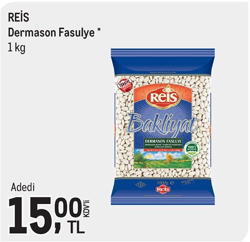 Reis Dermason Fasulye 1 kg image