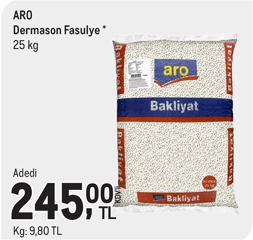 Aro Dermason Fasulye 25 kg image