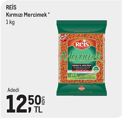 Reis Kırmızı Mercimek 1 kg image