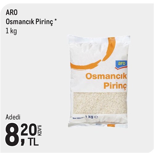 Aro Osmancık Pirinç 1 kg image