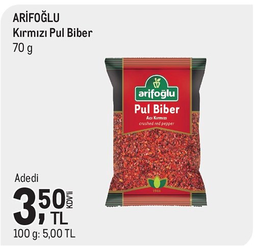 Arifoğlu Kırmızı Pul Biber 70 g image