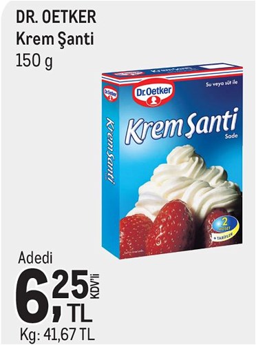 Dr.Oetker Krem Şanti 150 g image