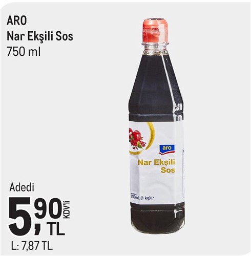 Aro Nar Ekşili Sos 750 ml image