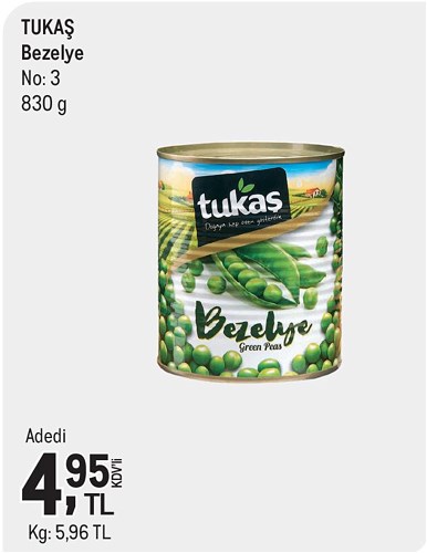 Tukaş Bezelye No:3 830 g image