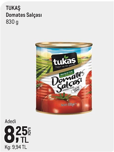 Tukaş Domates Salçası 830 g image