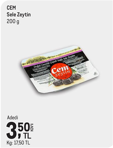 Cem Sele Zeytin 200 g image