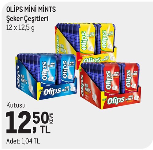 Olips Mini Mints Şeker Çeşitleri 12x125 g image