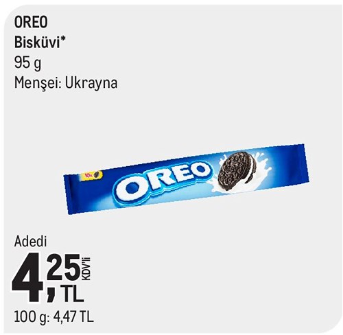 Oreo Bisküvi 95 g image