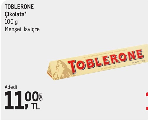 Toblerone Çikolata 100 g image