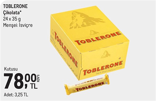 Toblerone Çikolata 24x35 g image