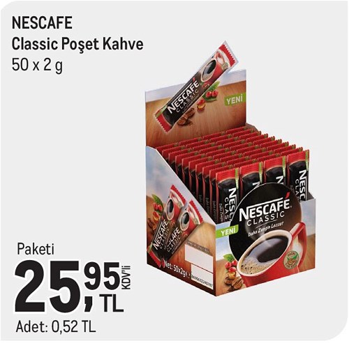 Nescafe Classic Poşet 50x2 g image