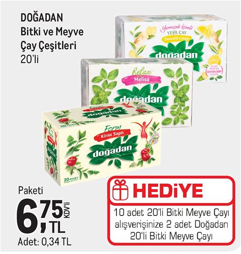 Doğadan Bitki ve Meyve Çay Çeşitleri 20'li image