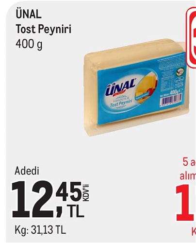 Ünal Tost Peyniri 400 g image