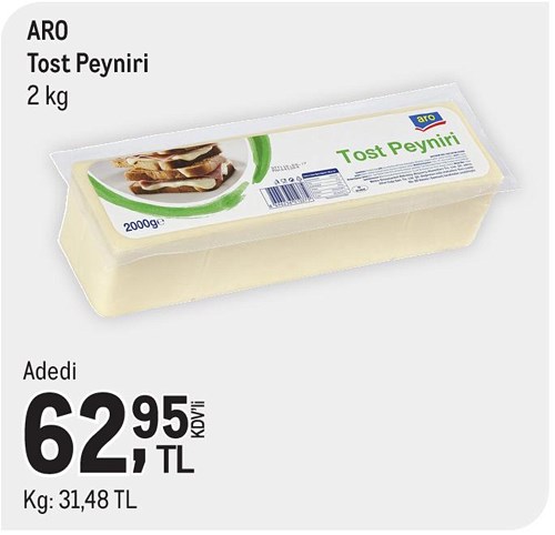 Aro Tost Peyniri 2 kg image