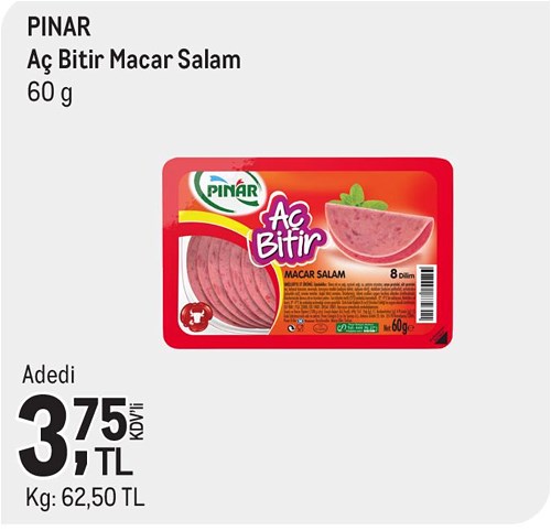 Pınar Aç Bitir Macar Salam 60 g image