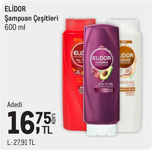 Elidor Şampuan Çeşitleri 600 ml image