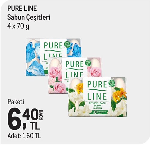 Pure Line Sabun Çeşitleri 4 x 70 g image