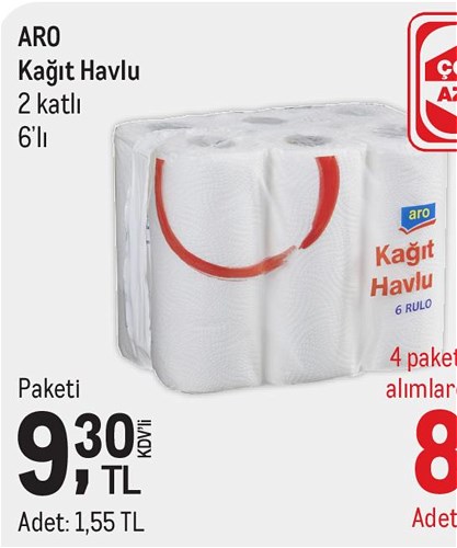 Aro Kağıt Havlu 2 Katlı 6'lı image