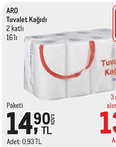 Aro Tuvalet Kağıdı 2 Katlı 16'lı image