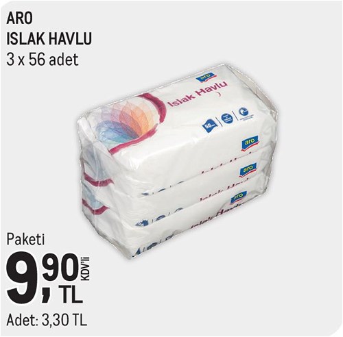 Aro Islak Havlu 3x56 Adet image