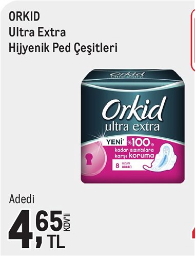 Orkid Ultra Extra Hijyenik Ped Çeşitleri/Adedi image